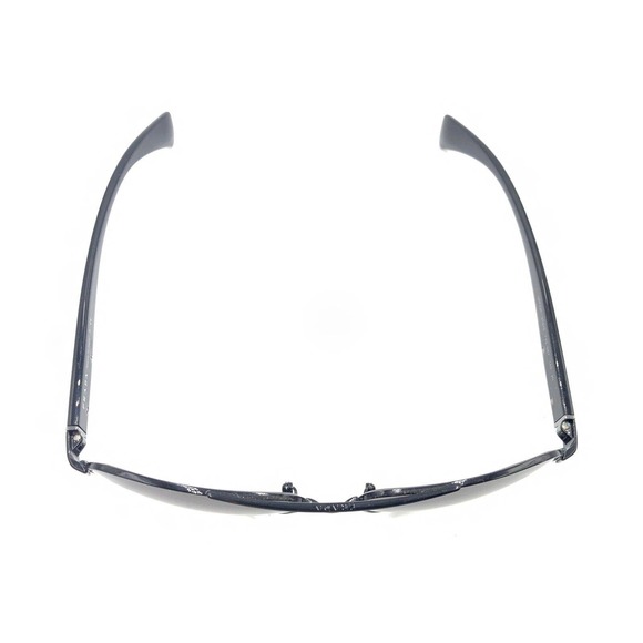 PRADA SPR52P 7AX-0A7 Black Square Aviator Sunglasses Gray Lens 61-15 140 Italy - Picture 3 of 12